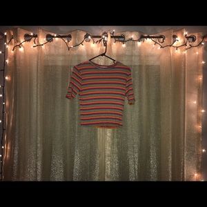 Striped crop top